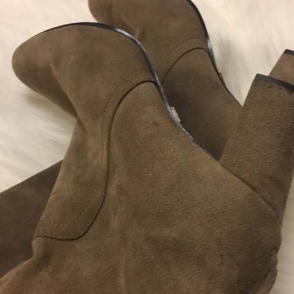 Anne Klein Shoes Anne Klein Suede Gray Boots Poshmark